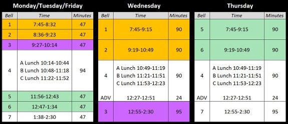 2023-24 Bell Schedule